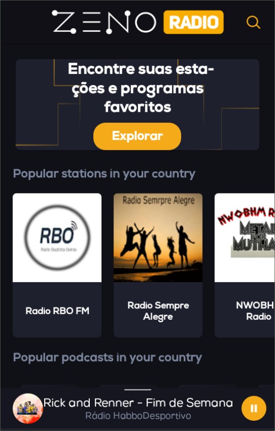 APP ZENO RADIO